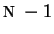 $N-1$