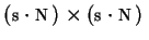 $(s\cdot N)\times (s\cdot N)$