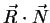 $\vec{R}\cdot\vec{N}$