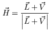 $\displaystyle \vec{H}=\frac{\vec{L}+\vec{V}}{\left\vert \vec{L}+\vec{V}\right\vert }%%
$