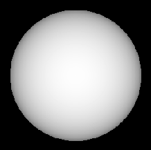 \includegraphics[width=4.8cm]{pics/sphere_analytic.ps}